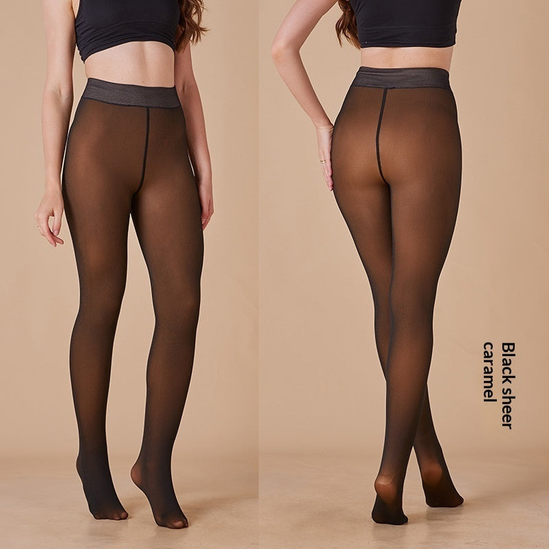 Leggings de alta calidad con transparencias, forro polar y extra gruesos.