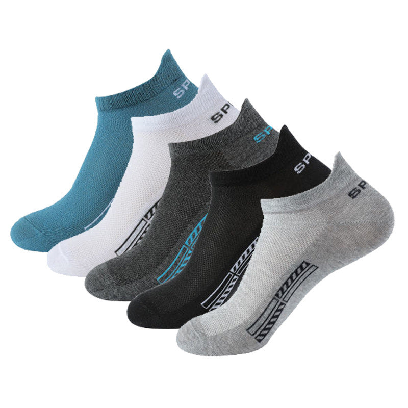 Calcetines deportivos bajos de malla transpirable para hombre