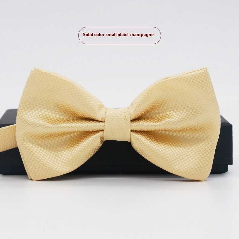 Corbata de lazo para novio, de color liso, para boda, negocios, informal, para hombre