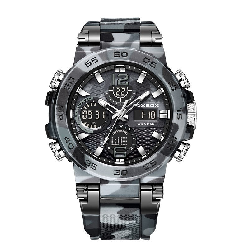 Reloj deportivo elegante y multifuncional con resistencia al agua.