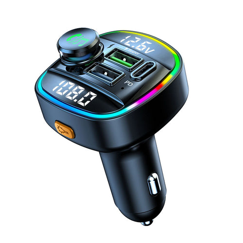 Transmisor FM Bluetooth 5.0, modulador de radio manos libres para coche, reproductor MP3