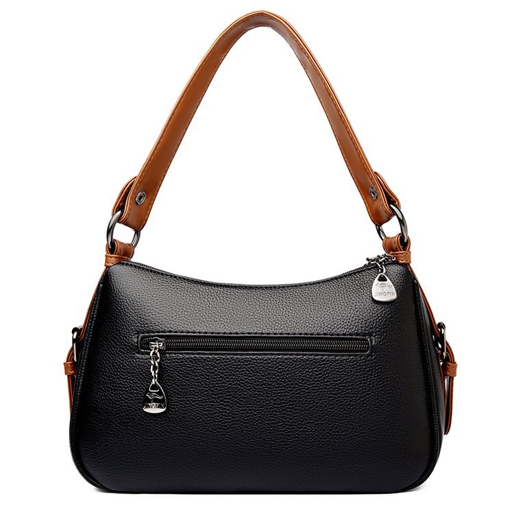 Elegante bolso de hombro de verano en color contrastante para mujer