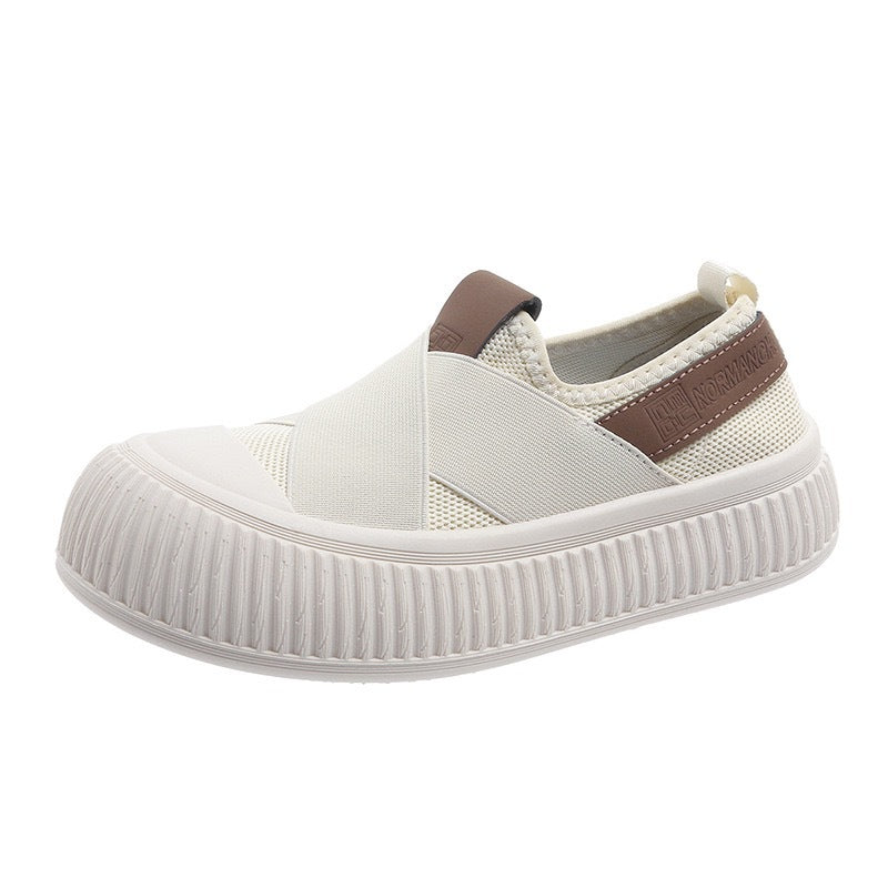 Zapatillas deportivas informales transpirables retro para mujer