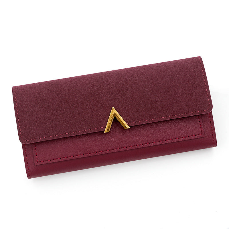 Cartera larga sencilla y de moda para mujer