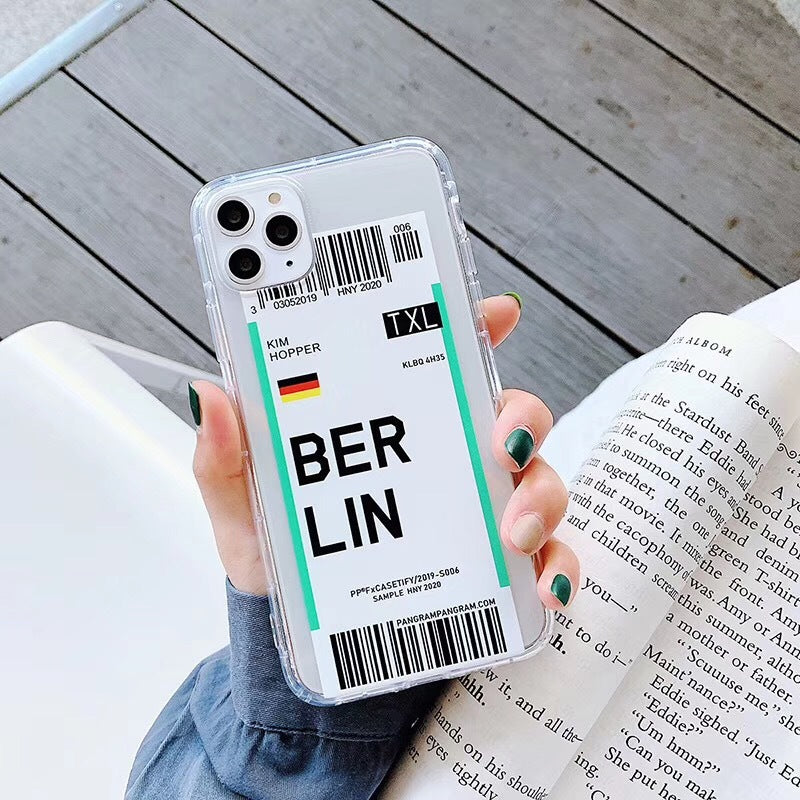 Estuche para teléfono con boleto