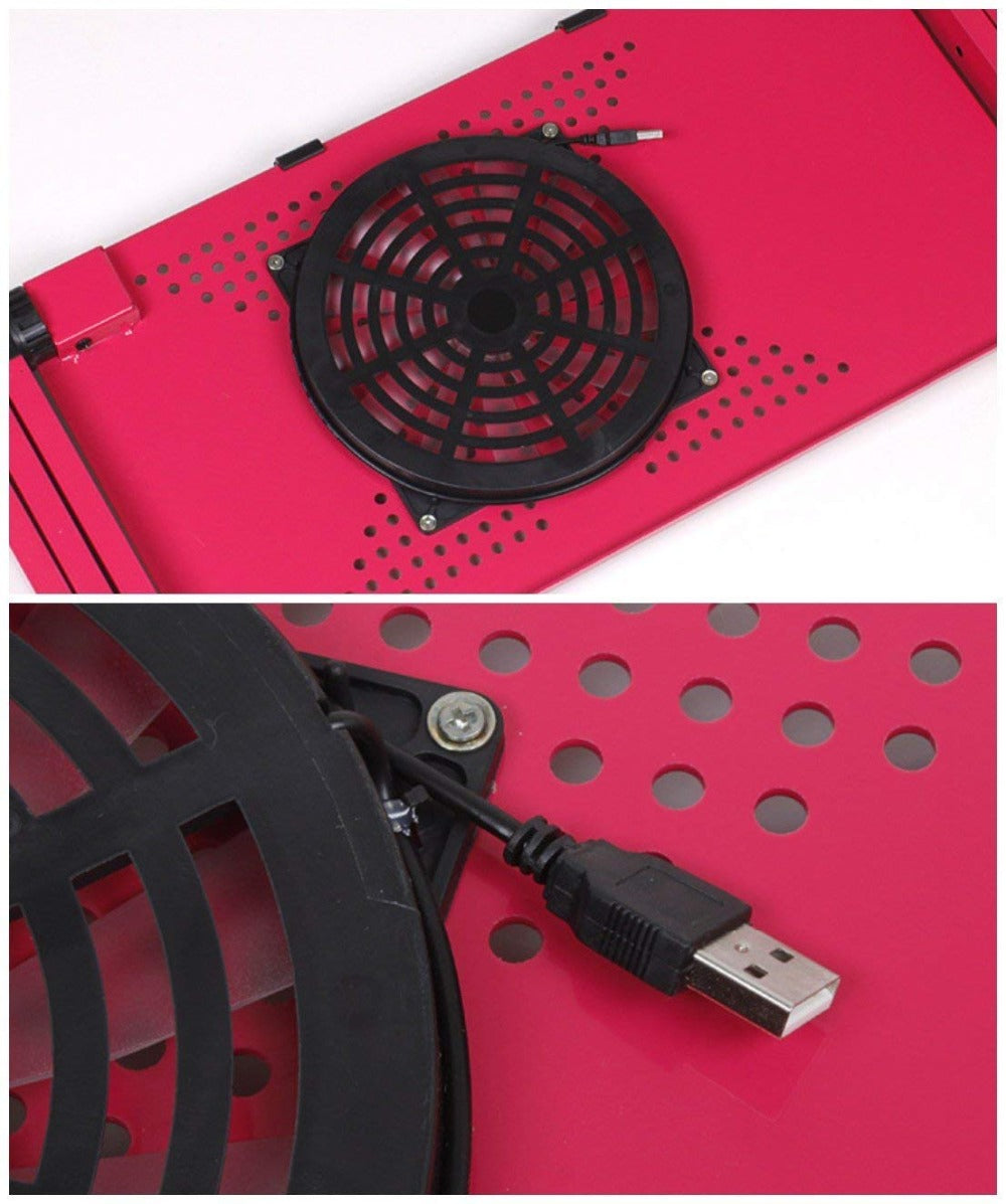 Mesa para portátil, soporte de escritorio, alfombrilla para ratón, portátil, plegable, diseño ergonómico, ajustable con