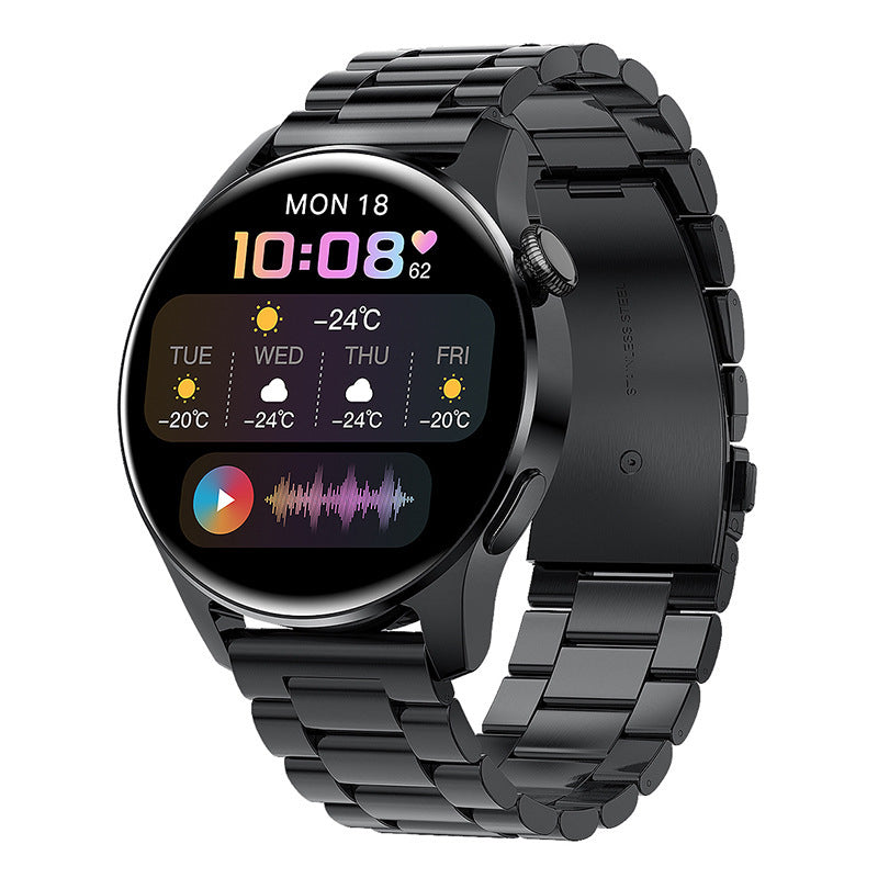 Reloj inteligente para adultos con monitorización de frecuencia cardíaca, seguimiento de actividad física y funciones de voz inteligentes.