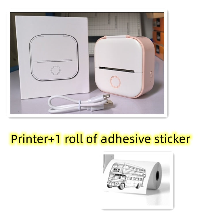 Mini impresora térmica portátil de etiquetas, impresora de fotos para el hogar, impresora de preguntas incorrectas para estudiantes, mini impresora de etiquetas compatible con Bluetooth, etiqueta de precio