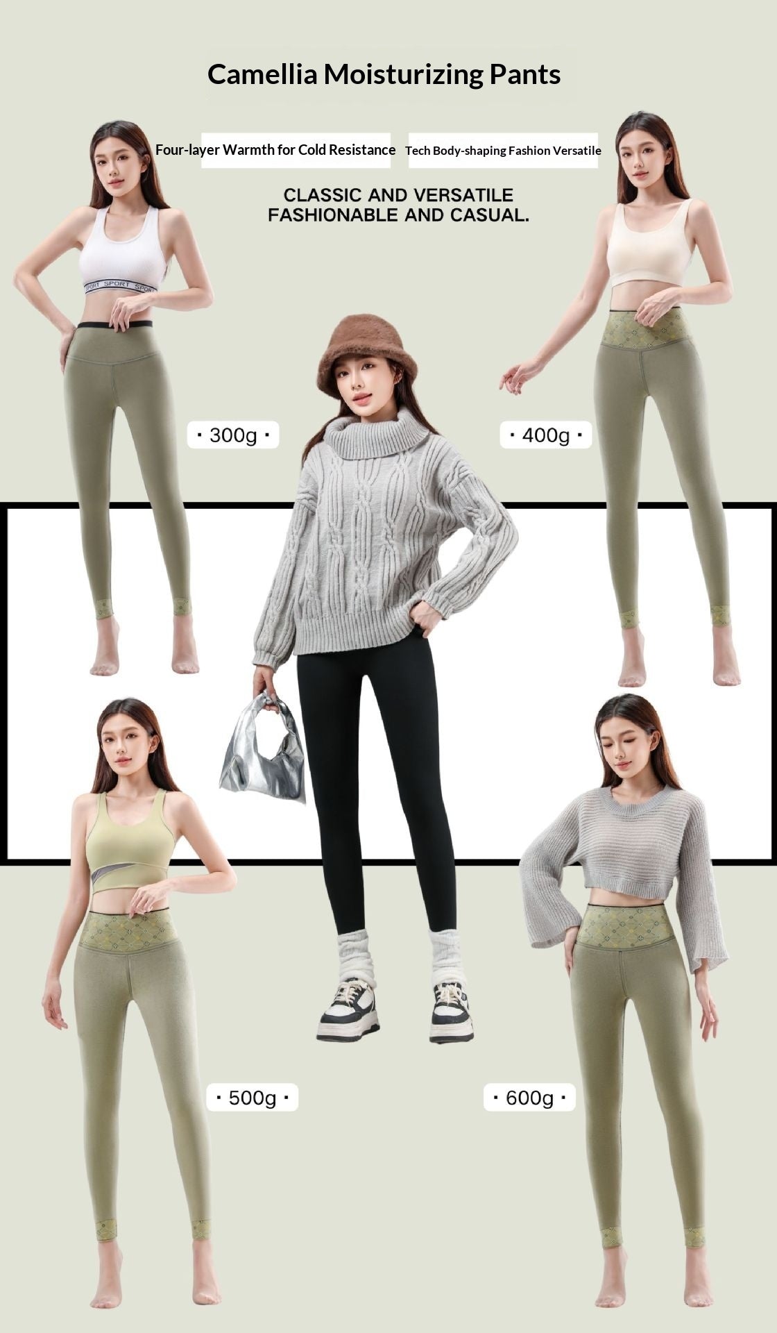 Leggings de yoga adelgazantes para levantamiento de glúteos, con forro polar, para otoño e invierno