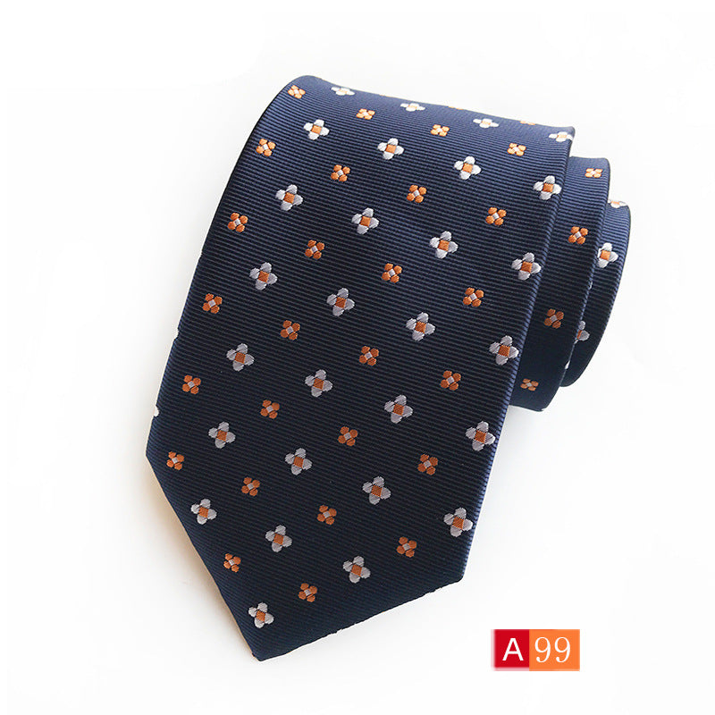 Corbata de jacquard de poliéster para hombre, informal y formal