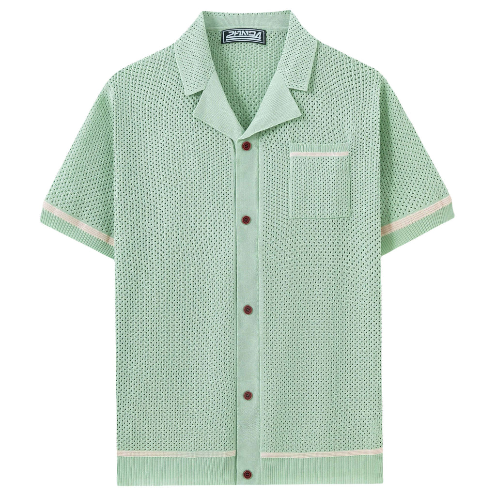 Top de punto calado informal de verano para hombre