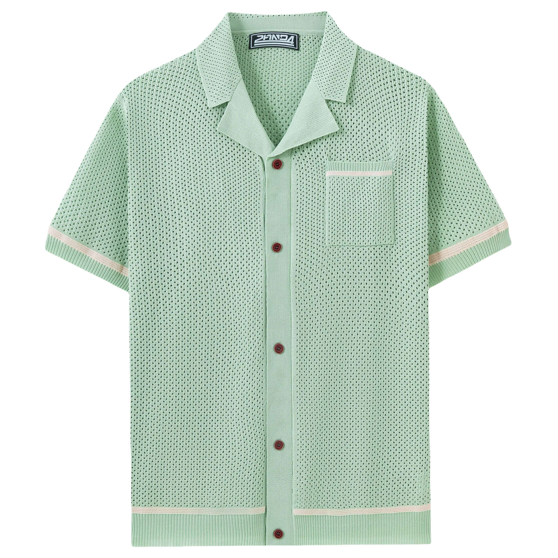 Top de punto calado informal de verano para hombre