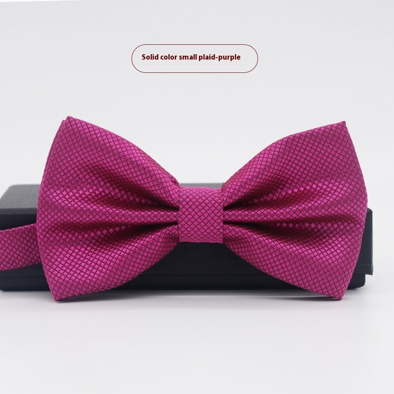 Corbata de lazo para novio, de color liso, para boda, negocios, informal, para hombre