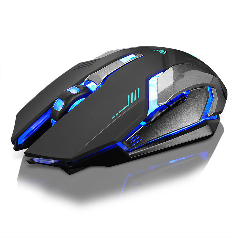 Ratón inalámbrico recargable para portátil, escritorio, hogar, oficina, universal, juego, silencioso, luminoso