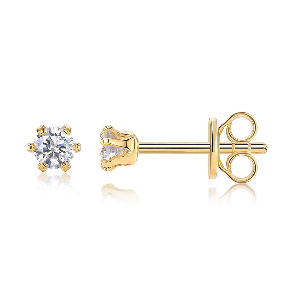 Starlight Solo Dance - Premium Moissanite Luxury Fashion Light Luxury Jewelry Silver Stud Earrings S925 Silver Plated Platinum