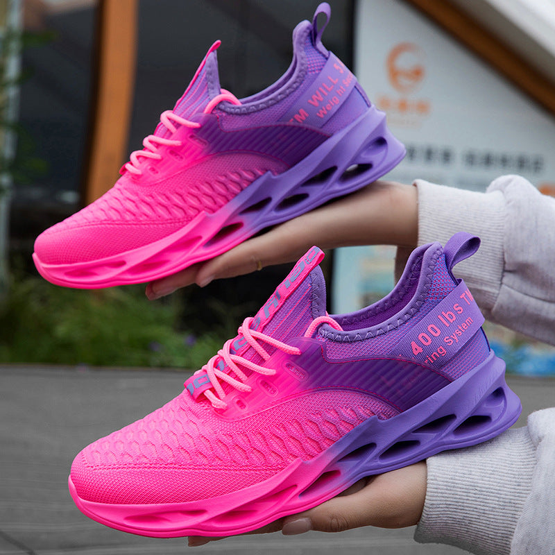 Zapatillas de running informales para parejas Flyknit de talla grande