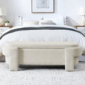 Linen Upholstered Bench Women Casual Fashion Everyday Streetwear