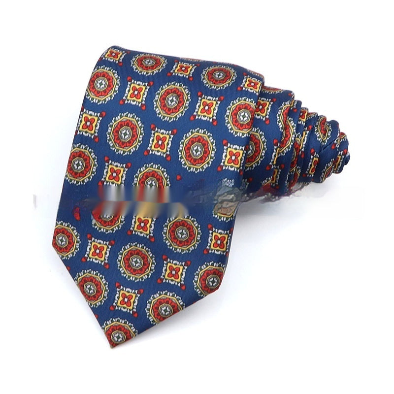 Corbata de trabajo estampada de poliéster para hombre