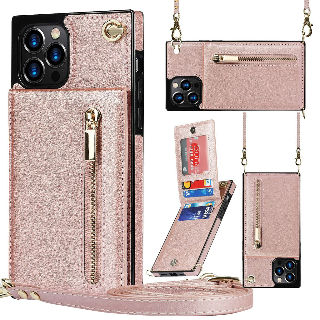 Funda de cuero para teléfono móvil, funda protectora para mensajero