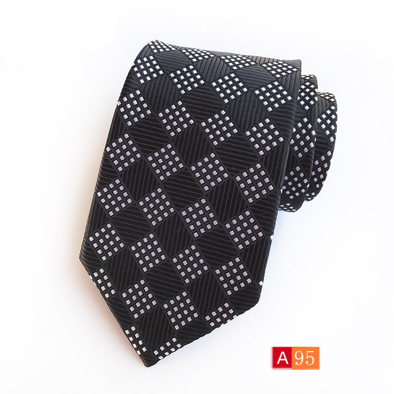 Corbata de jacquard de poliéster para hombre, informal y formal