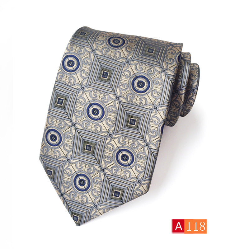 Corbata de jacquard de poliéster para hombre, informal y formal