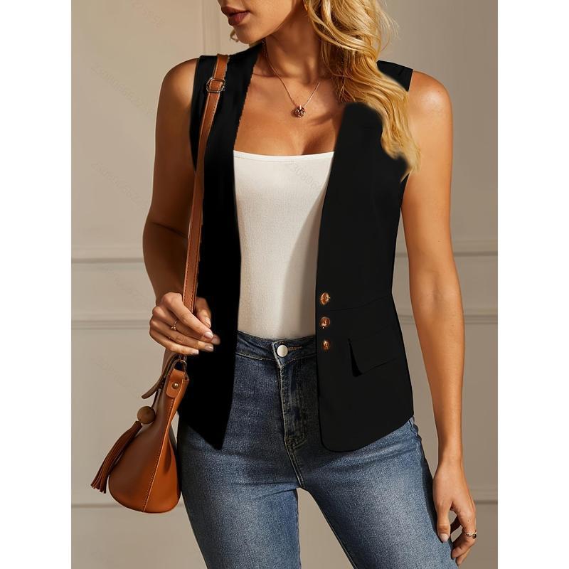 Blusa holgada de lino a rayas en blanco roto para mujer
