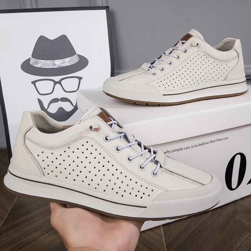 Nuevos zapatos de primavera para hombre, elegantes y transpirables.