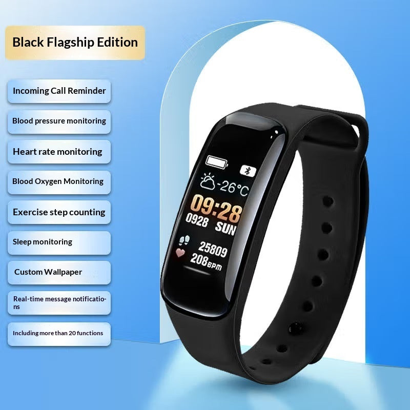 Reloj despertador inteligente con Bluetooth y podómetro multifuncional para fitness