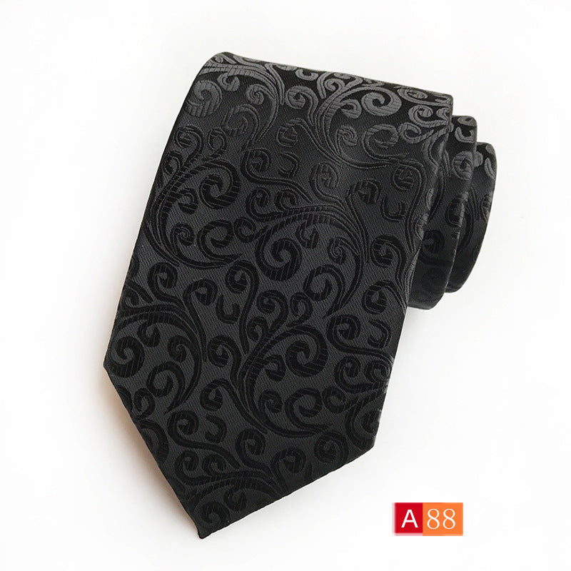 Corbata de jacquard de poliéster para hombre, informal y formal