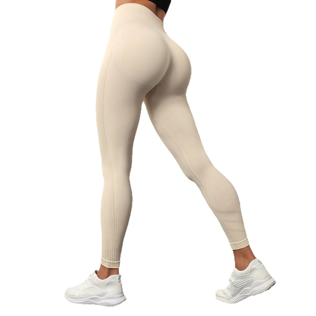 High-Waisted Tummy-Control Butt-Lifting Yoga Pants For Women Tight-Fitting Fitness Leggings