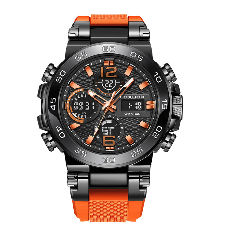 Reloj deportivo elegante y multifuncional con resistencia al agua.