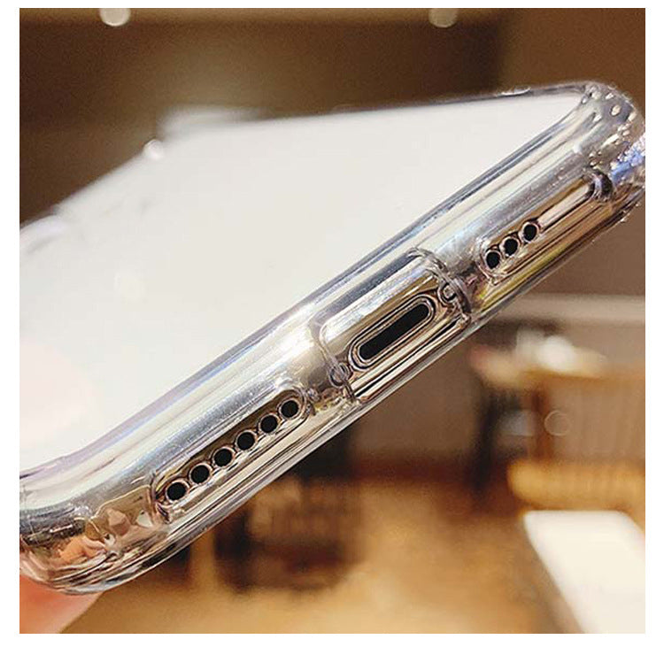 Funda de silicona transparente para teléfono con diseño de mapa de moda