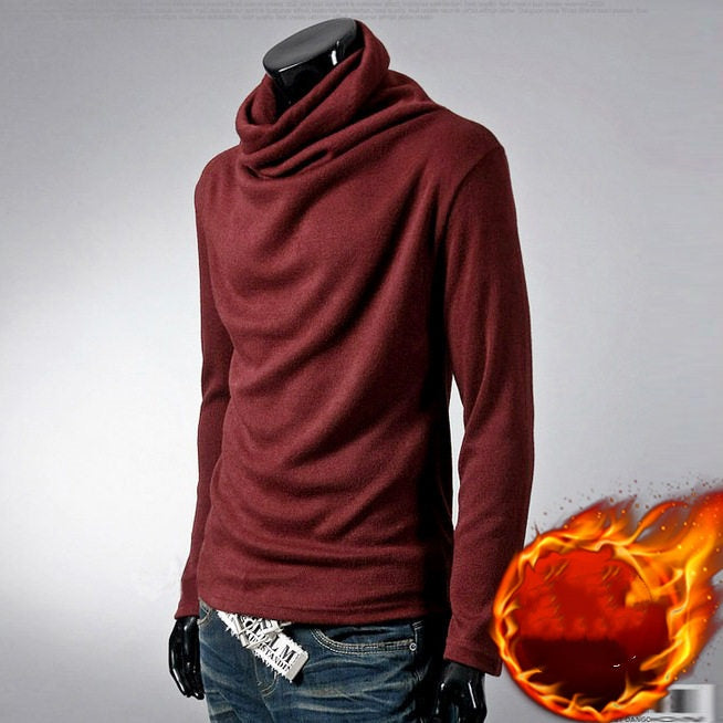 Camiseta de manga larga ajustada de estilo coreano para hombre, ideal para primavera, otoño e invierno.