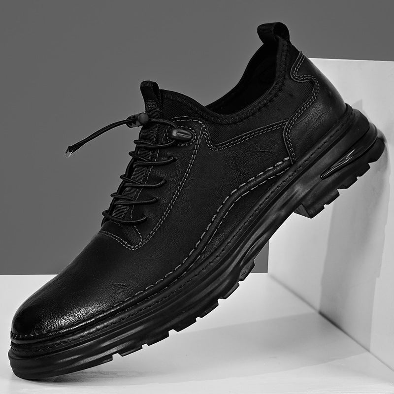Zapatos casuales de cuero para hombre en tallas grandes