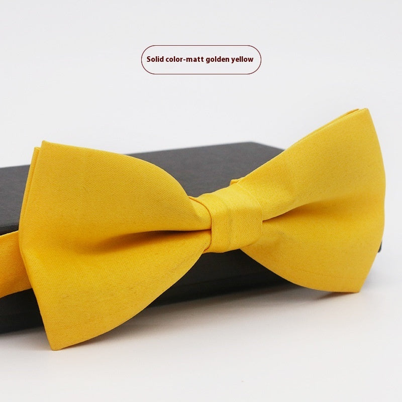 Corbata de lazo para novio, de color liso, para boda, negocios, informal, para hombre