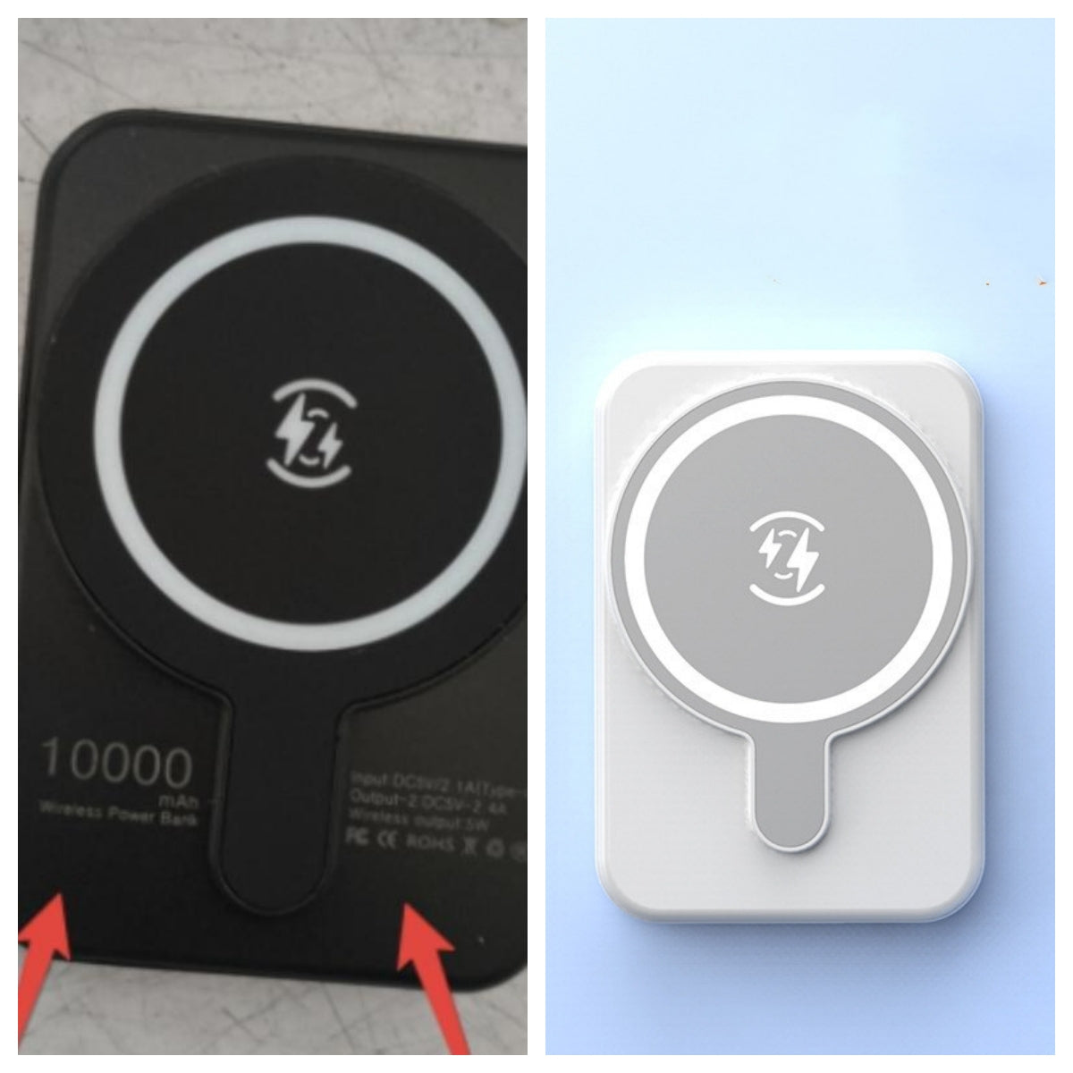 Mini banco de energía inalámbrico magnético de carga rápida de 5000 mAh portátil
