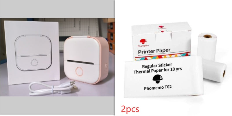 Mini impresora térmica portátil de etiquetas, impresora de fotos para el hogar, impresora de preguntas incorrectas para estudiantes, mini impresora de etiquetas compatible con Bluetooth, etiqueta de precio