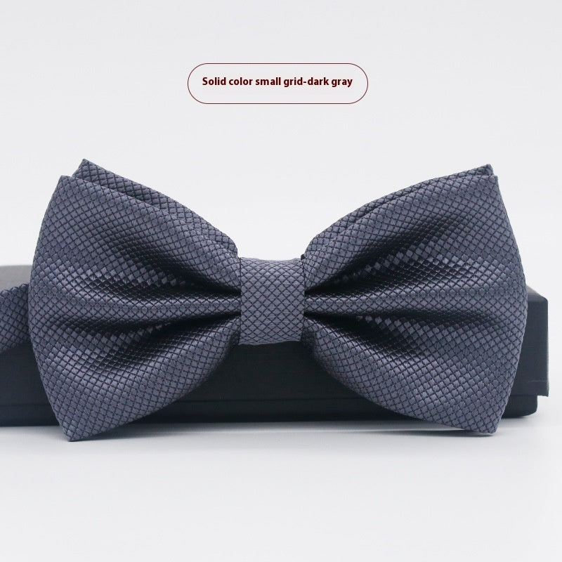 Corbata de lazo para novio, de color liso, para boda, negocios, informal, para hombre