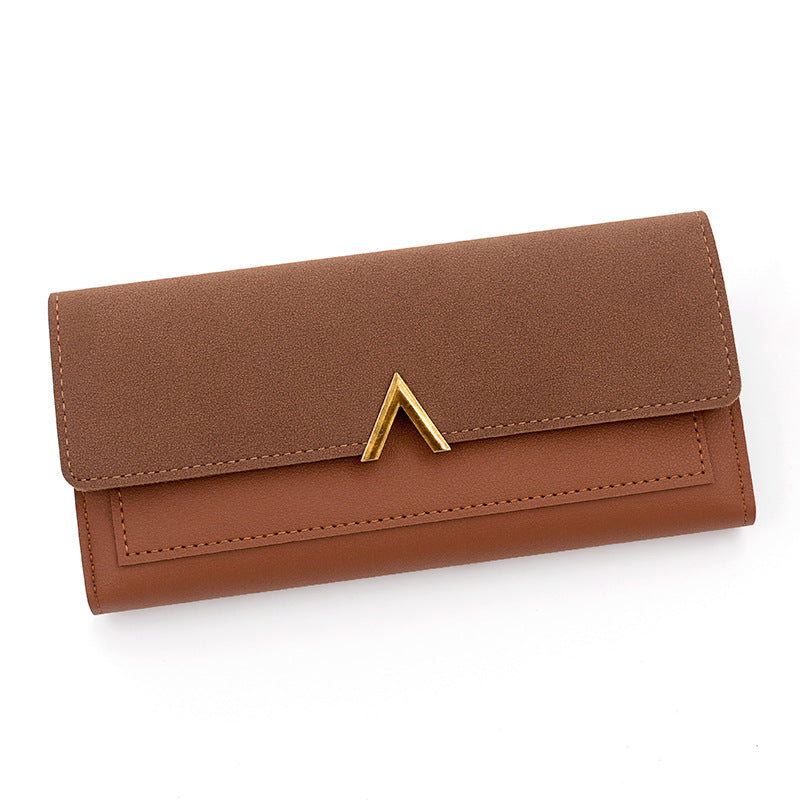 Cartera larga sencilla y de moda para mujer