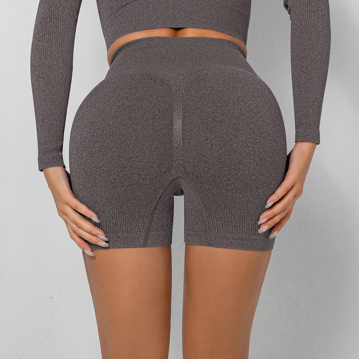 Leggings deportivos de cintura alta, pantalones cortos deportivos y de fitness