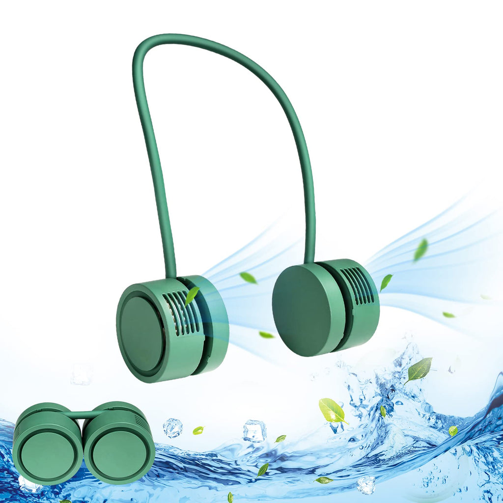 Ventilador de cuello colgante sin hojas, pequeño, USB, portátil, para aromaterapia, eléctrico