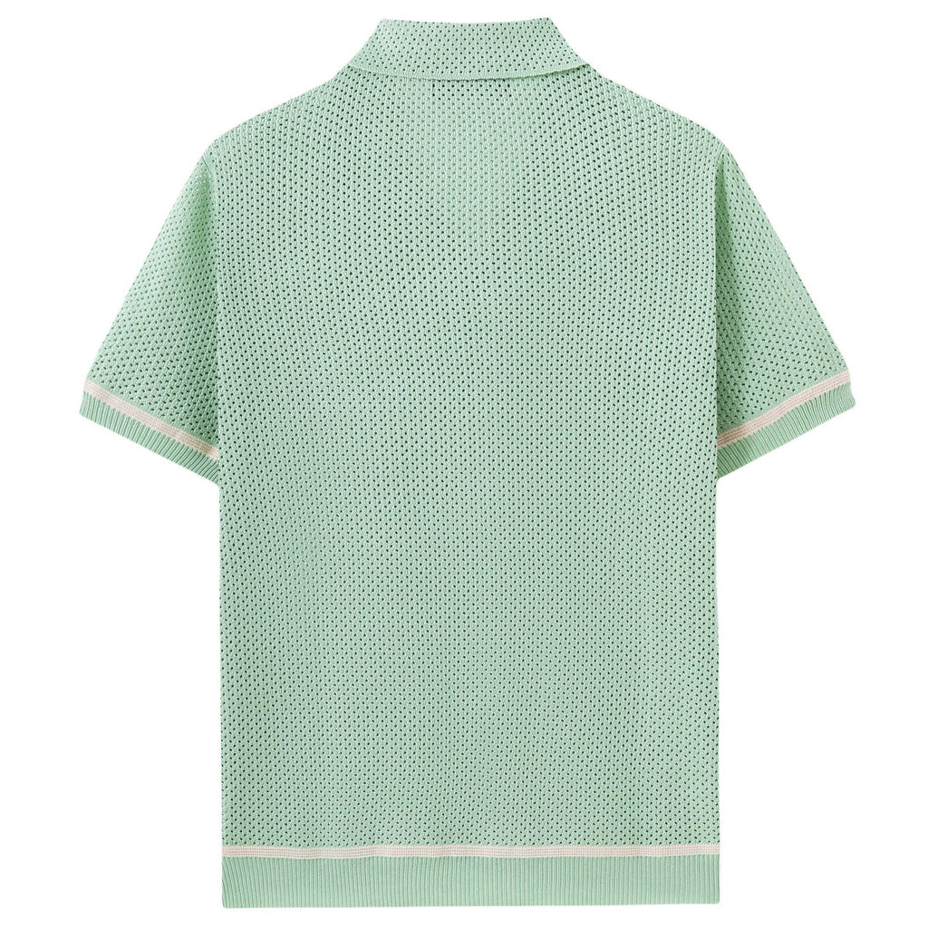 Top de punto calado informal de verano para hombre