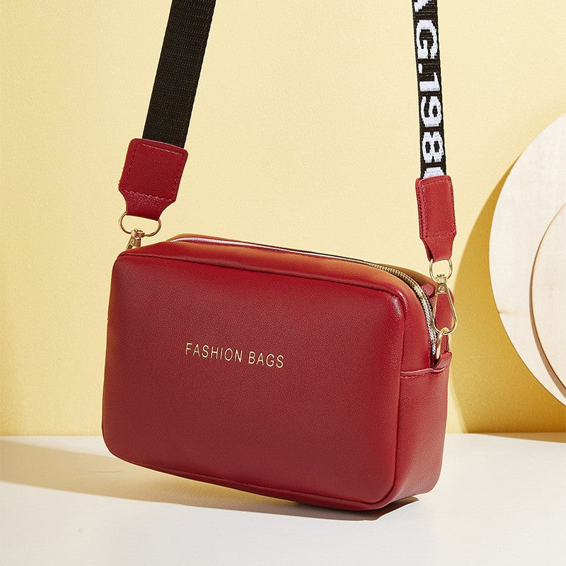 Bolso bandolera para mujer, estilo moderno y transfronterizo, con cremallera.