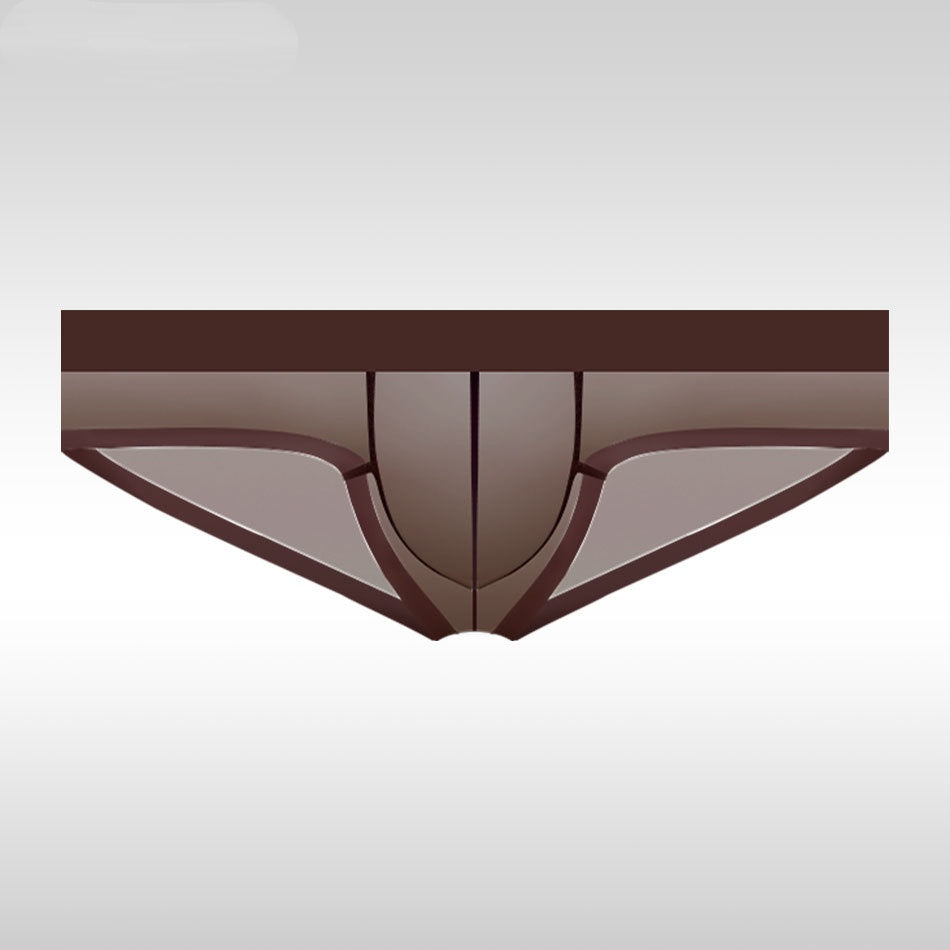 Calzoncillos bóxer ultrafinos de seda helada sin costuras para hombre
