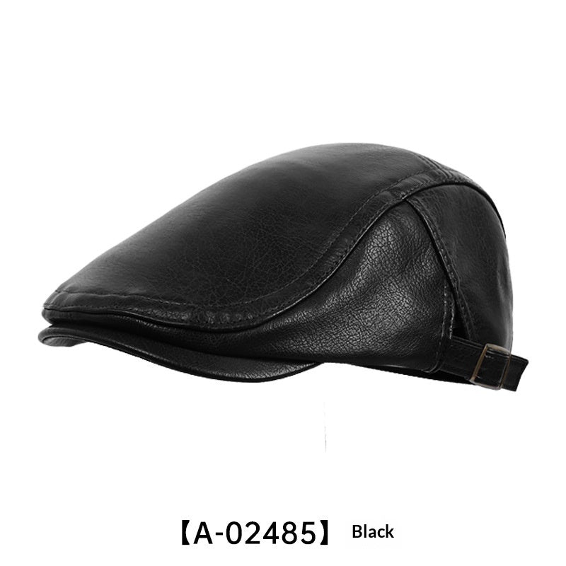 Autumn/Winter American-style Leather Trapper Hat Men's Vintage Painter's Cap