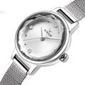 Reloj de cuarzo sencillo de moda para mujer con correa de malla