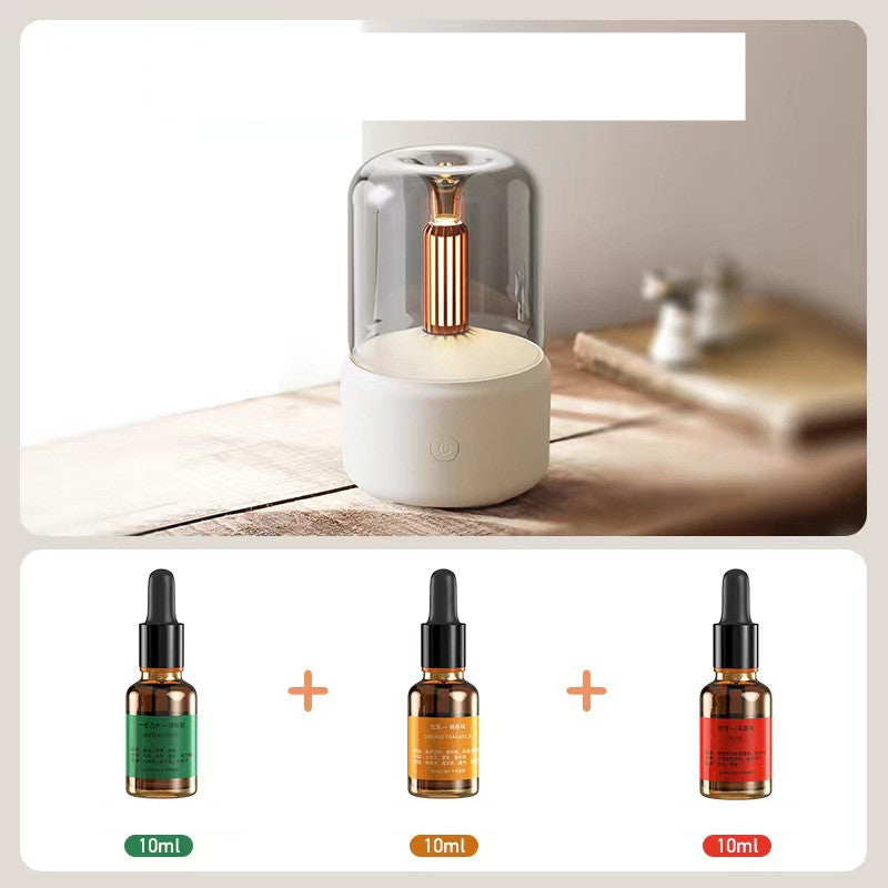 Difusor de aroma con luz de vela de simulación creativa para el hogar
