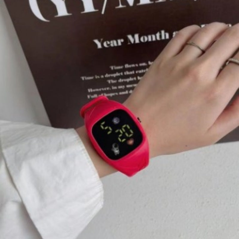 Reloj electrónico inteligente, moderno, elegante y minimalista para niños y niñas.
