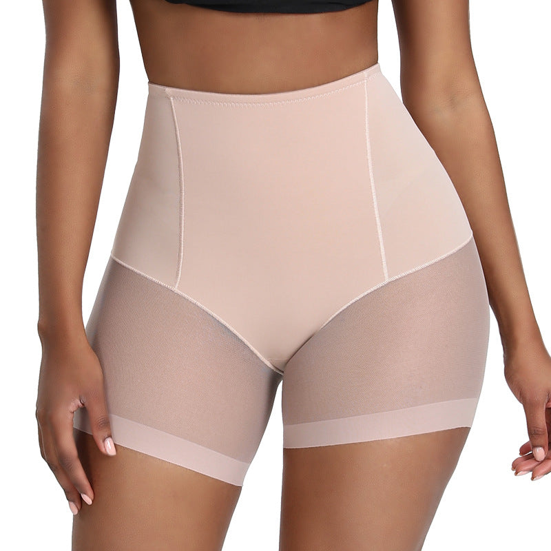 Pantalones de control de abdomen de tiro medio para mujer, ultrafinos, que se ajustan a la cintura, estilo bóxer