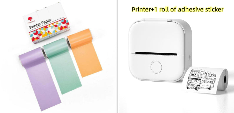 Mini impresora térmica portátil de etiquetas, impresora de fotos para el hogar, impresora de preguntas incorrectas para estudiantes, mini impresora de etiquetas compatible con Bluetooth, etiqueta de precio